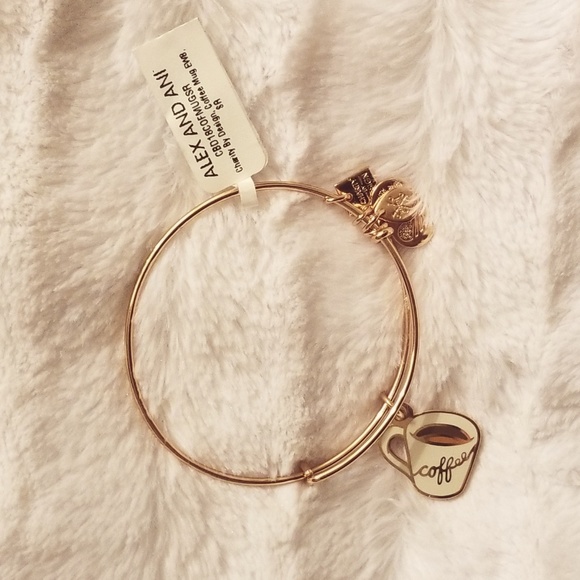 Rose Gold Coffee Alex and Ani Bracelet - Picture 2 of 3